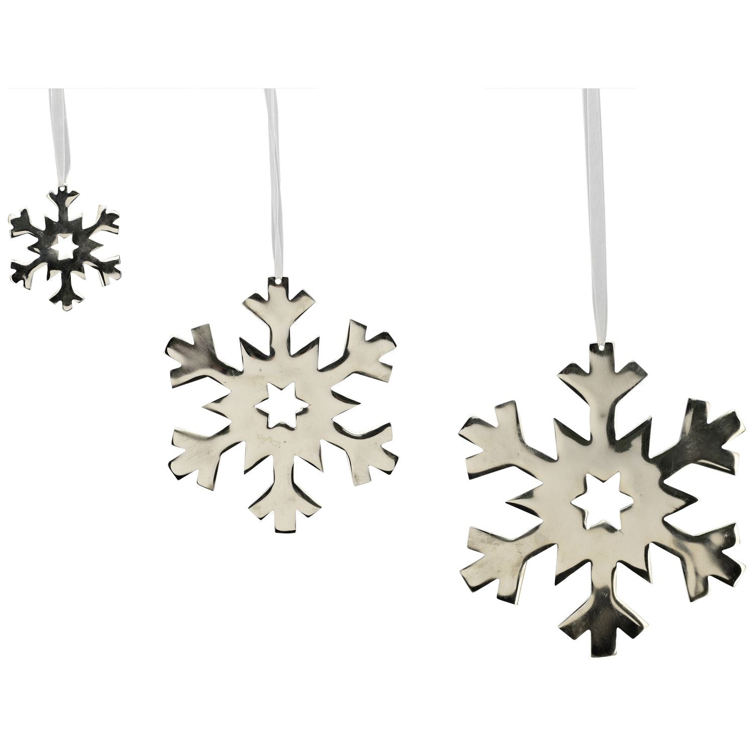 SchneeFlockenHänger Puri - silber - Alu - 10x10x0,5 cm