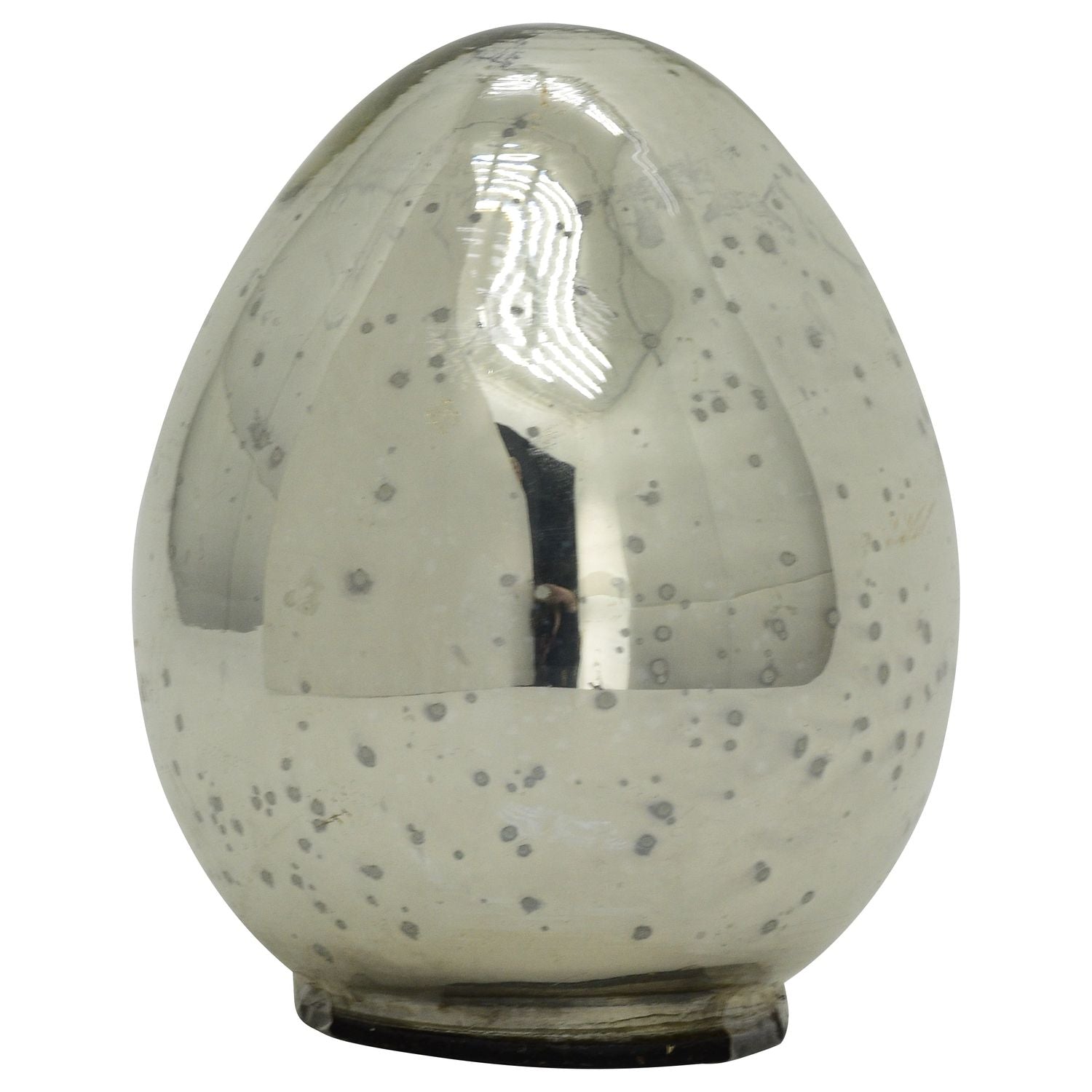 Ei Vitreous - silber - Glas - 13x13x15 cm