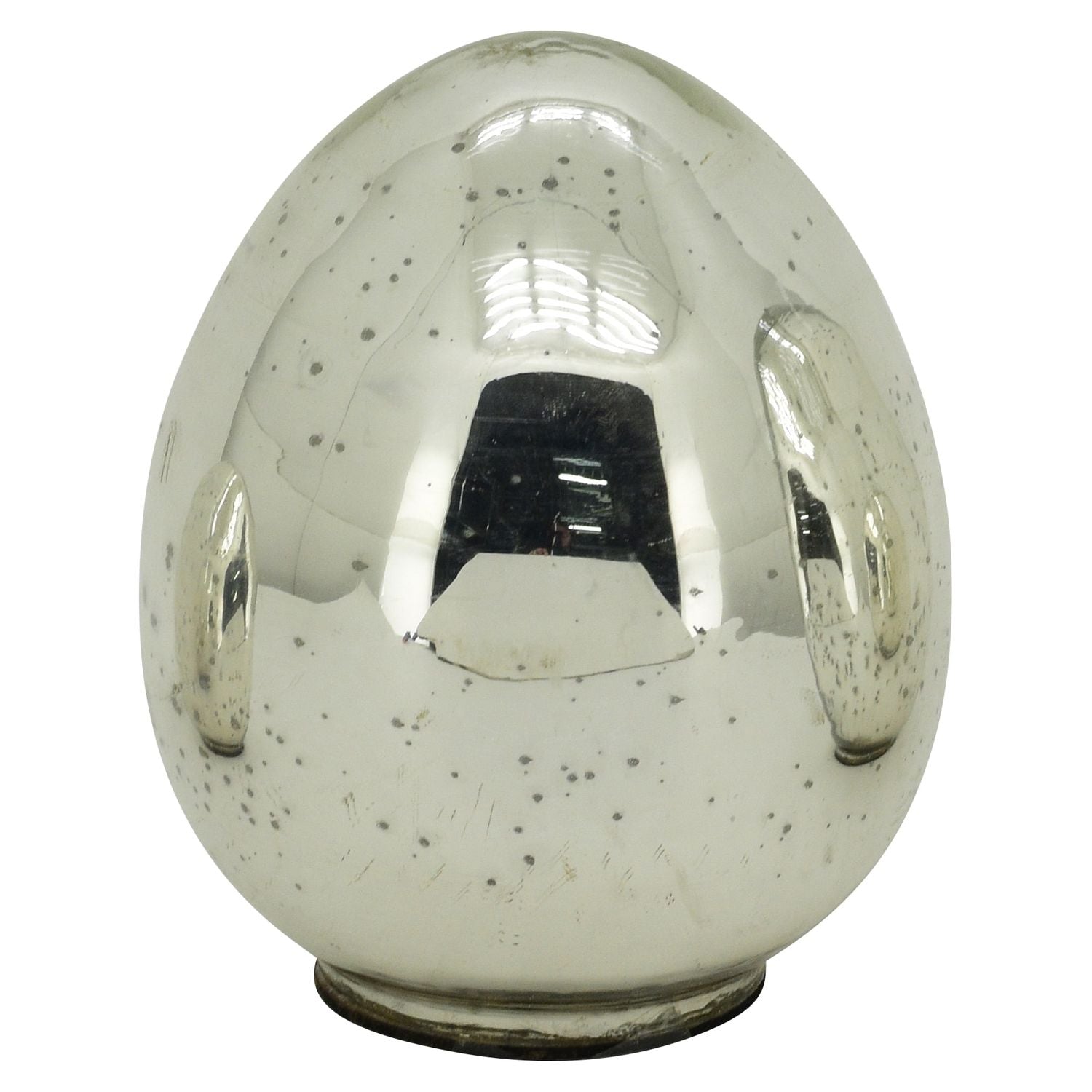 Ei Vitreous - silber - Glas - 17x17x20 cm