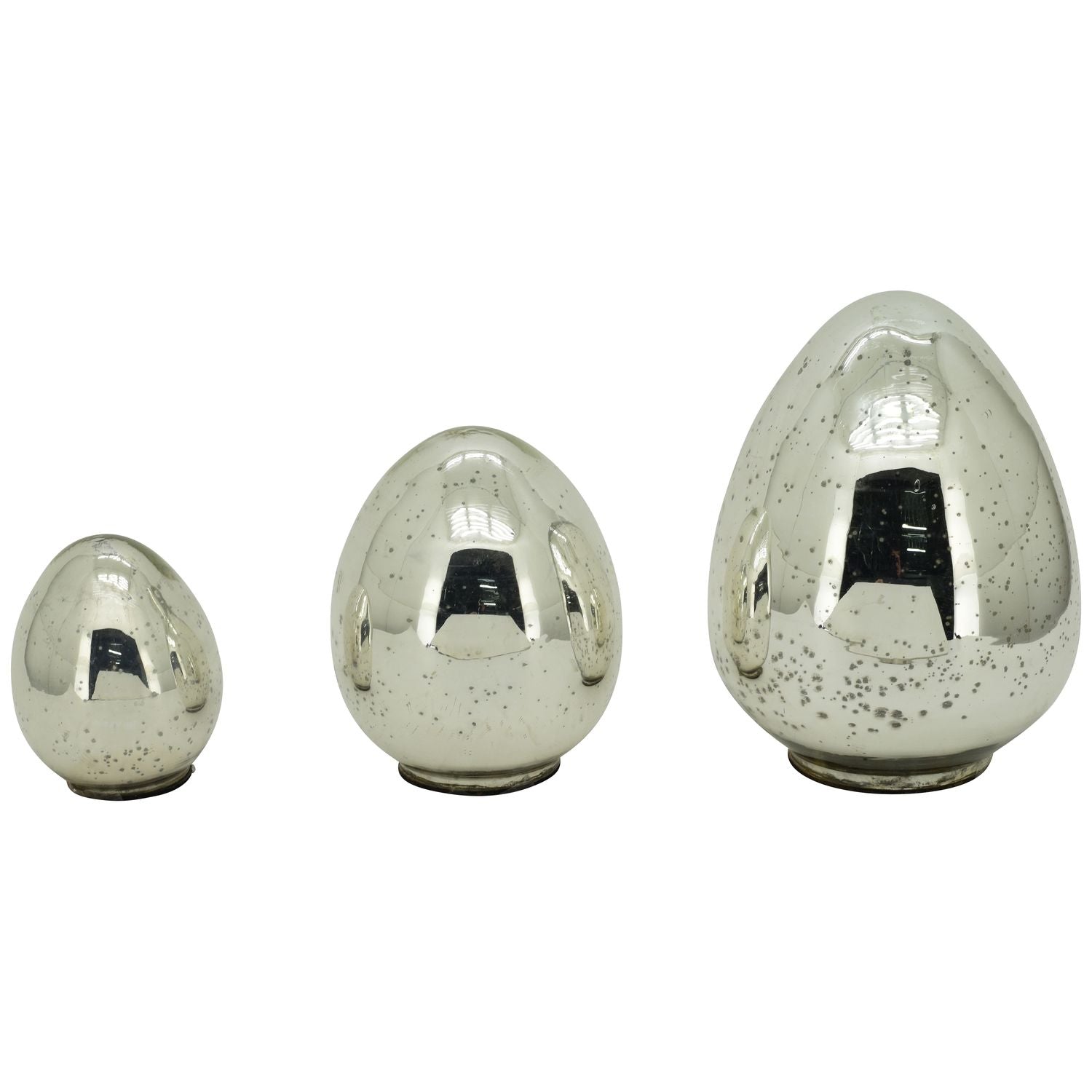 Ei Vitreous - silber - Glas - 17x17x20 cm