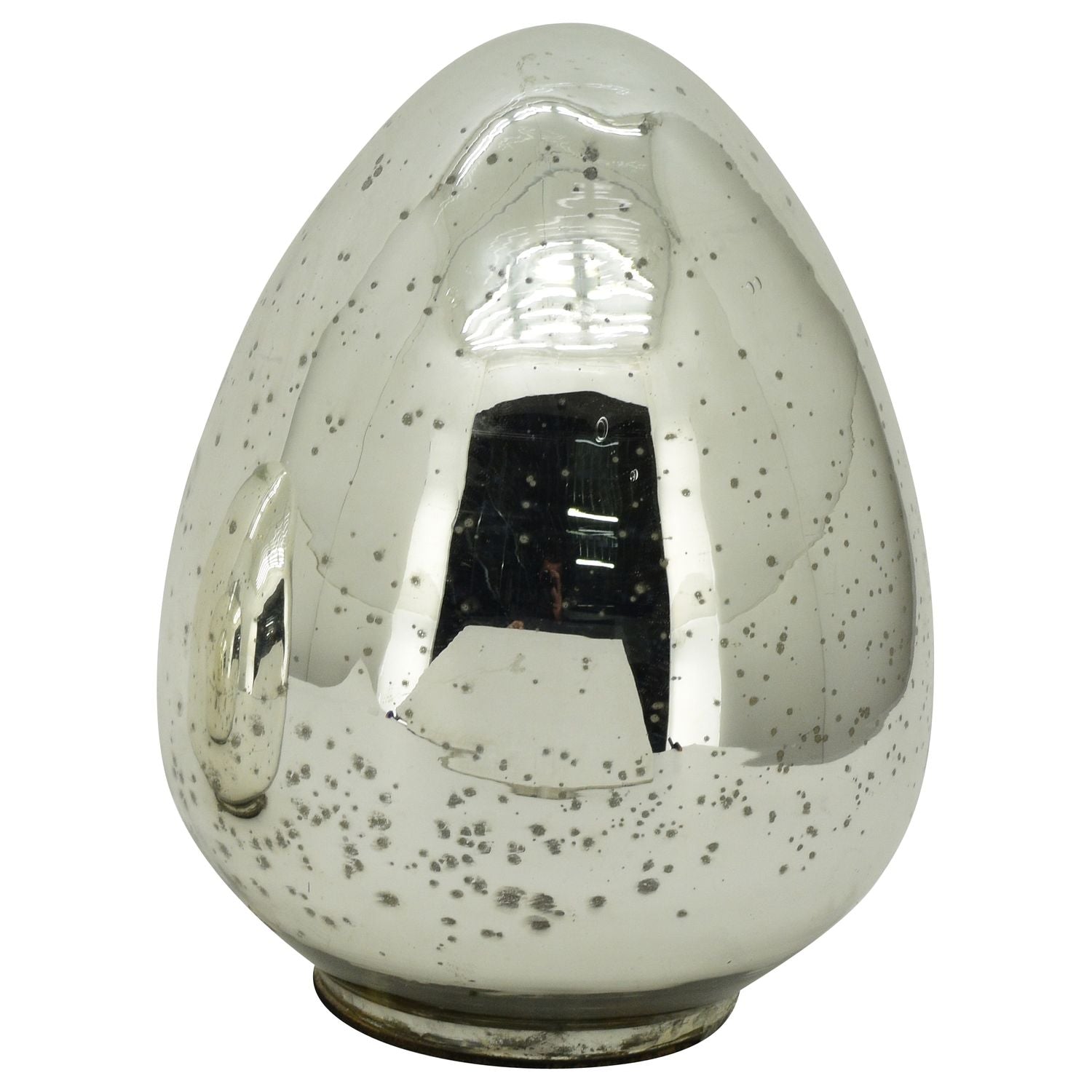 Ei Vitreous - silber - Glas - 21x21x28 cm