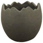 Planting Egg ZONDA - black - cement - 13x13x12 cm