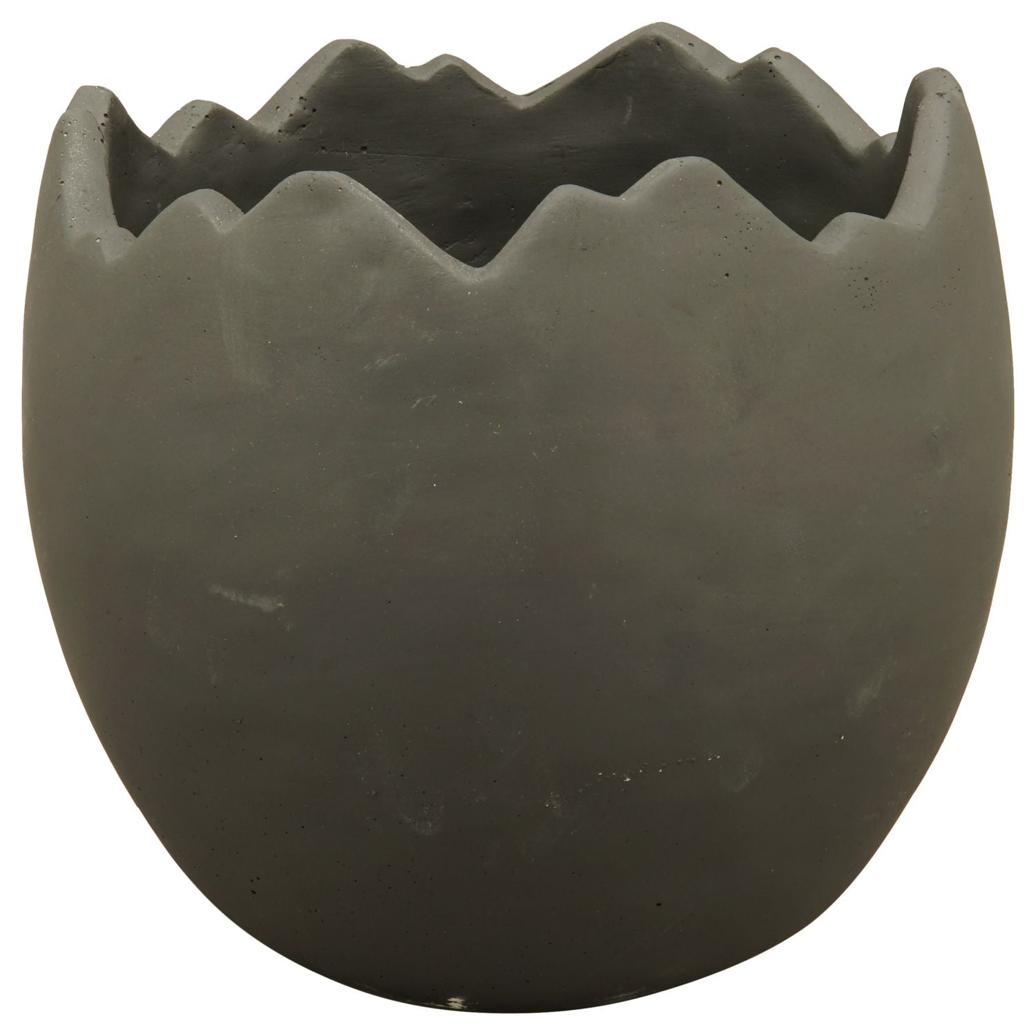 Planting Egg ZONDA - black - cement - 13x13x12 cm
