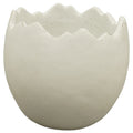 Planting Egg MITE - White - Cement - 13x13x12 cm