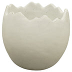 Planting Egg MITE - White - Cement - 13x13x12 cm
