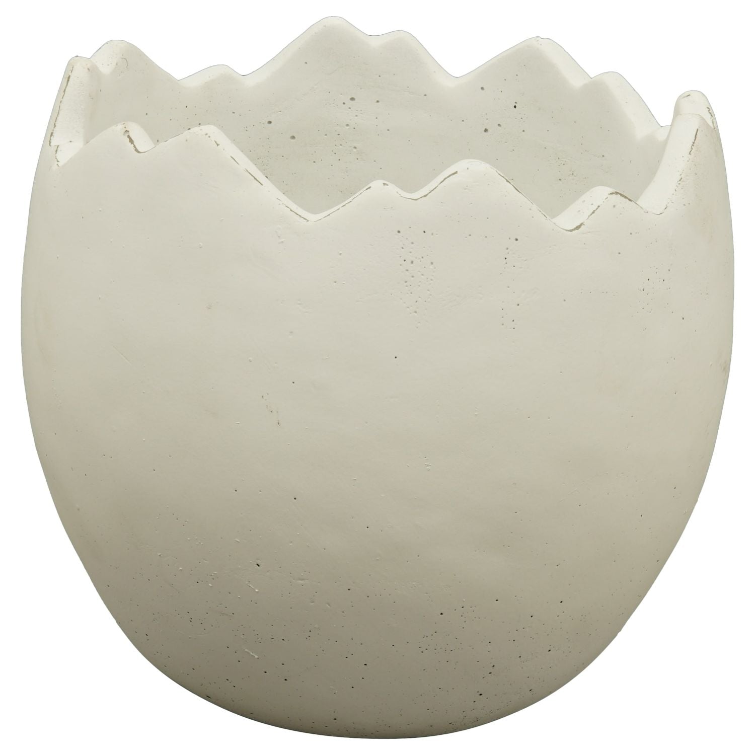 Planting Egg MITE - White - Cement - 13x13x12 cm