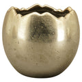 PflanzEi Aurum - gold - Stoneware - 13x13x12 cm