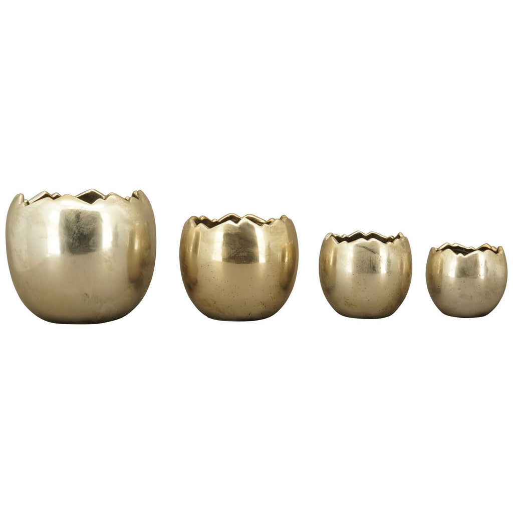 PflanzEi Aurum - gold - Stoneware - 21,5x21,5x20 cm