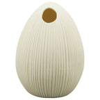 Vase œuf ivoire - Céramique - 8,5 x 8,5 x 11 cm