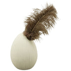 Vase œuf ivoire - Céramique - 8,5 x 8,5 x 11 cm