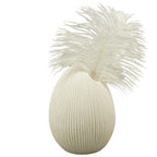 Vase œuf ivoire - Céramique - 8,5 x 8,5 x 11 cm