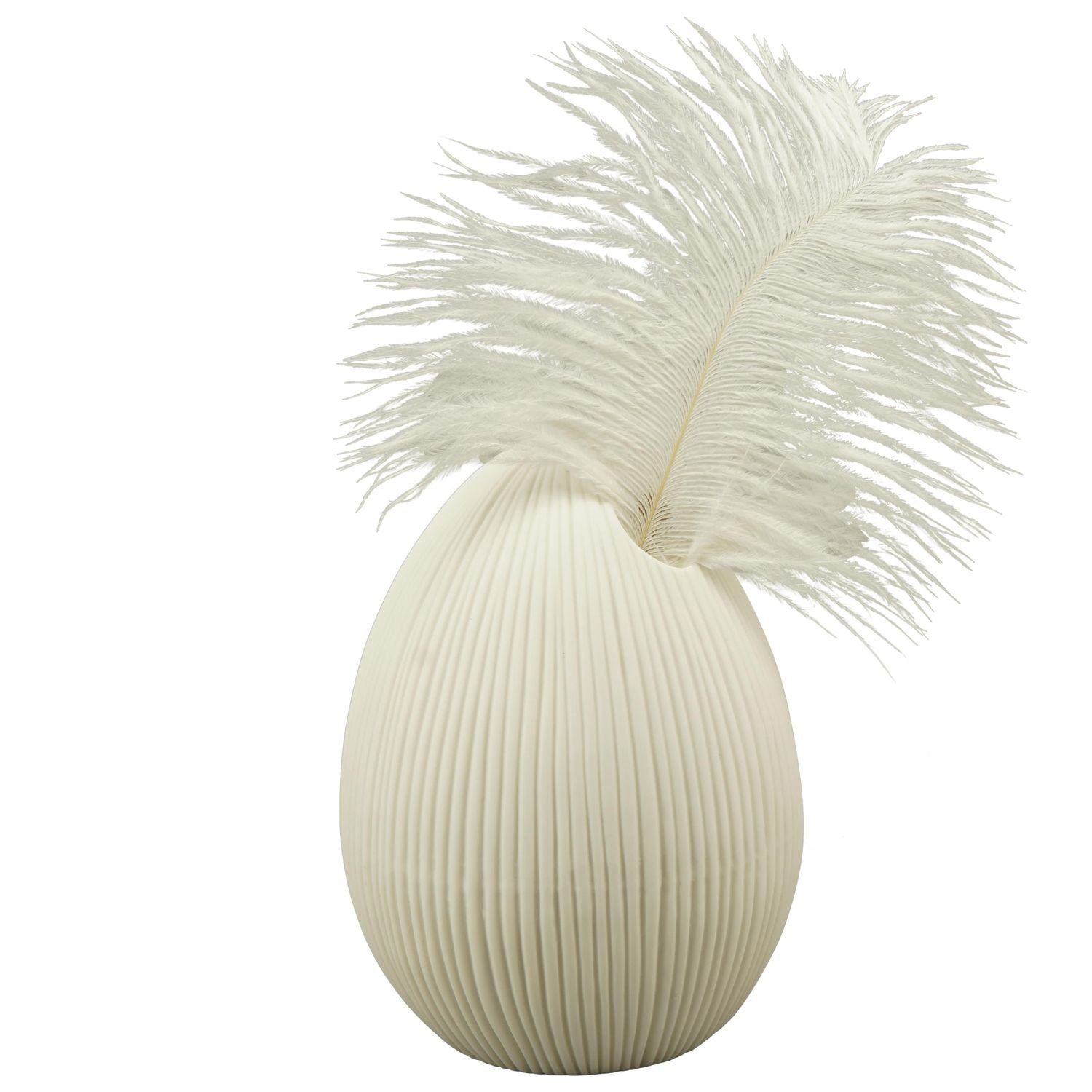 Ei Vase Ivory - Keramik - 11,5x11,5x14,8 cm