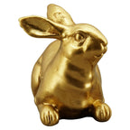 Hase Aurum - gold - Polyresin - 7,5x5,5x10 cm - 1 Stück - assortiert