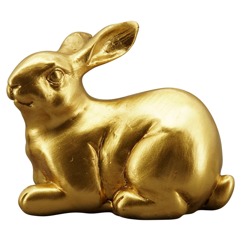 Hase Aurum - gold - Polyresin - 7,5x5,5x10 cm - 1 Stück - assortiert