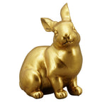 Hase Aurum - gold - Polyresin - 7,5x5,5x10 cm - 1 Stück - assortiert