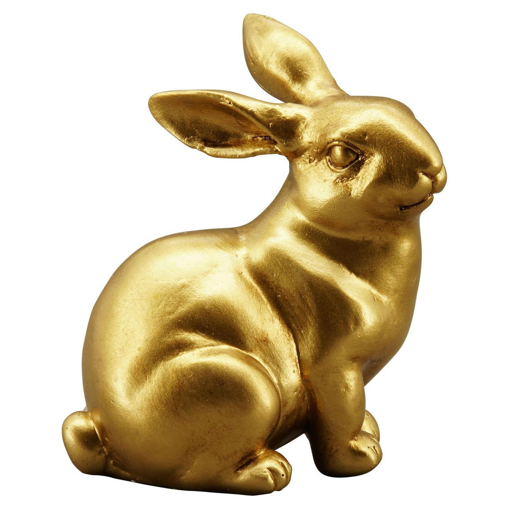 Hase Aurum - gold - Polyresin - 7,5x5,5x10 cm - 1 Stück - assortiert