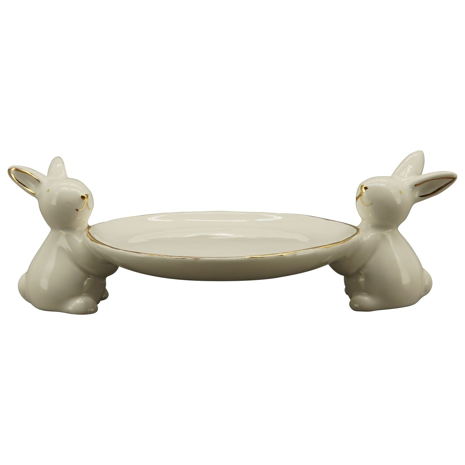 HaseTeller Ivory - weiß - Dolomite - 18,1x11,3x6 cm