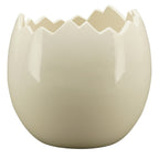 Coquetier ivoire blanc dolomite - 7 x 7 x 8,5 cm