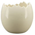 Coquetier ivoire - blanc - dolomite - 10 x 10 x 11 cm