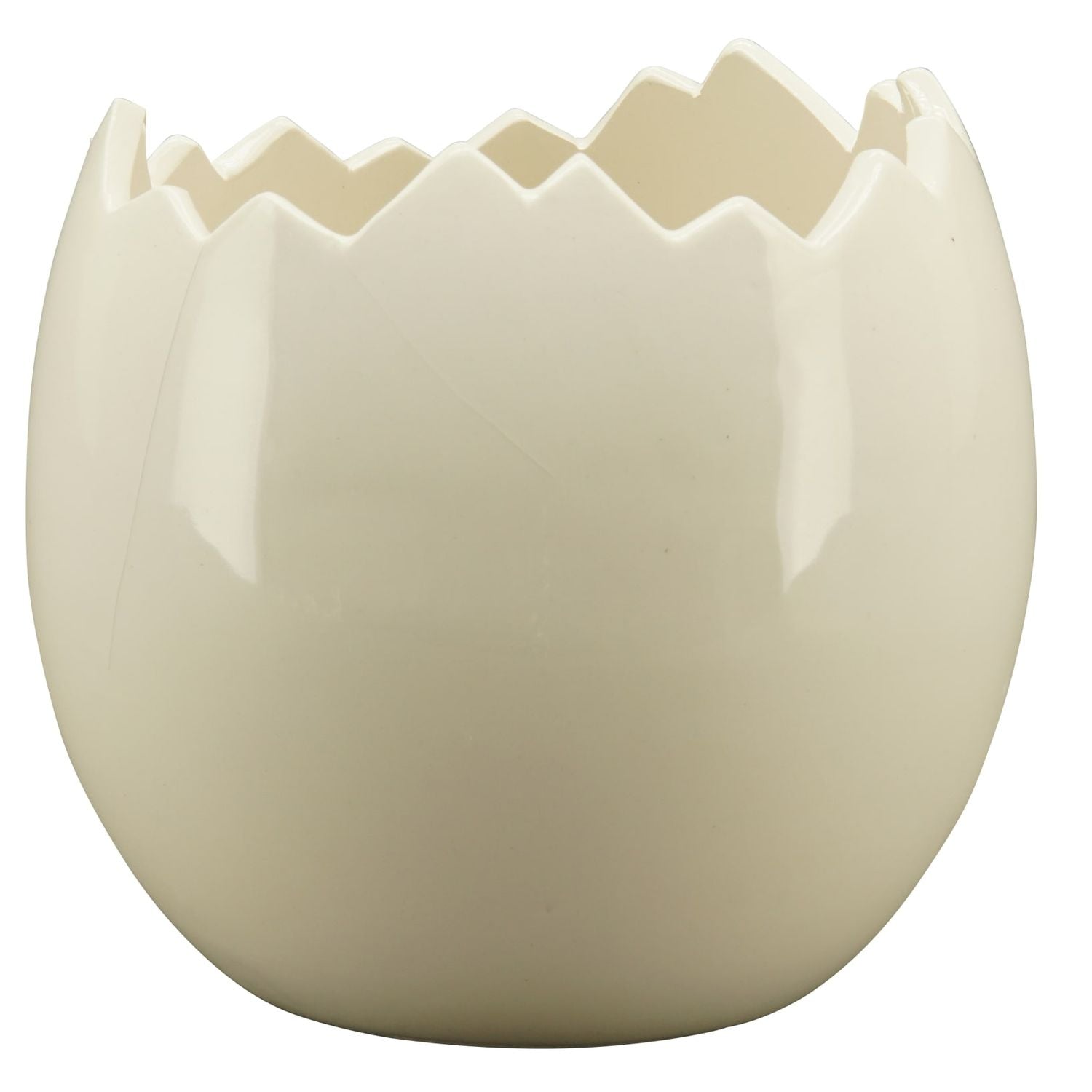 Coquetier ivoire - blanc - dolomite - 10 x 10 x 11 cm