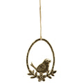 EihängermitVogel Aurum - gold - Alu - 10x15 cm