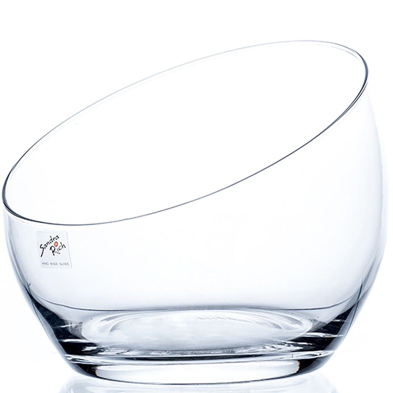 BEXA round vase - klar - 22x22x19cm - Glas