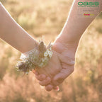 Wrap Wristlet Armband - 2,5 x 23cm - 6 St. - weiß