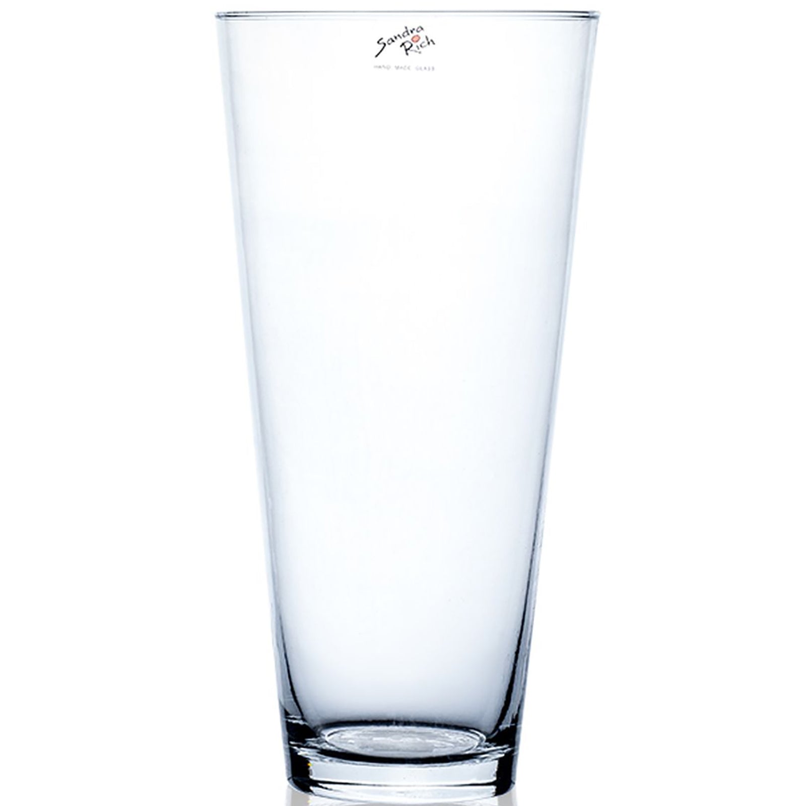 CONI conical vase - klar - 15x15x30cm - Glas