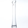 SOLO DIAGO shaped vase diagonal cut - klar - 4,5x4,5x35cm - Glas