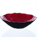 LUXOR bowl - red - 16x16x4.5cm - glass