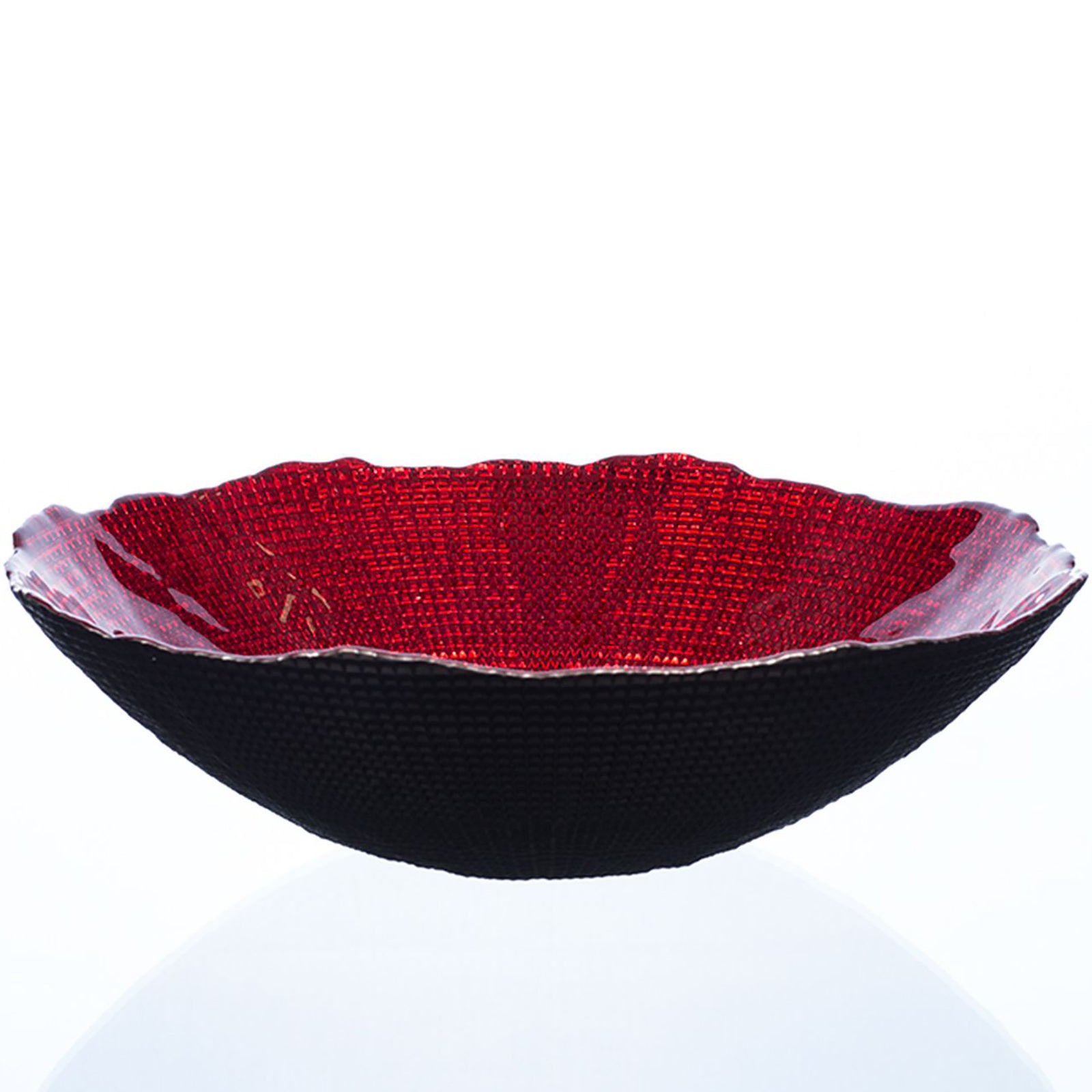 LUXOR bowl - rot - 30x30x9cm - Glas
