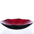 Bol LUXOR - rouge - 38,5 x 38,5 x 8 cm - verre