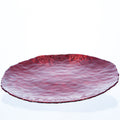 Assiette LUXOR - rouge - 32 x 32 x 2,5 cm - verre