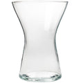 SPRING X glass vase - klar - 14x14x19,5cm - Glas