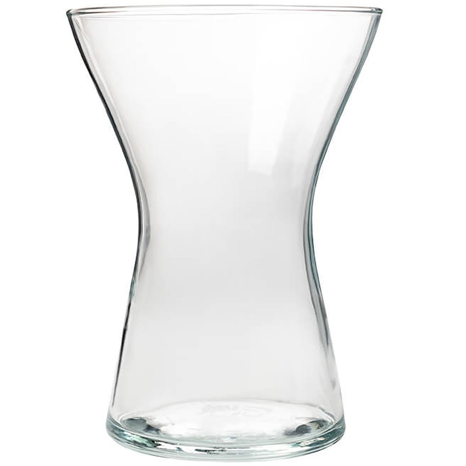 SPRING X glass vase - klar - 14x14x19,5cm - Glas