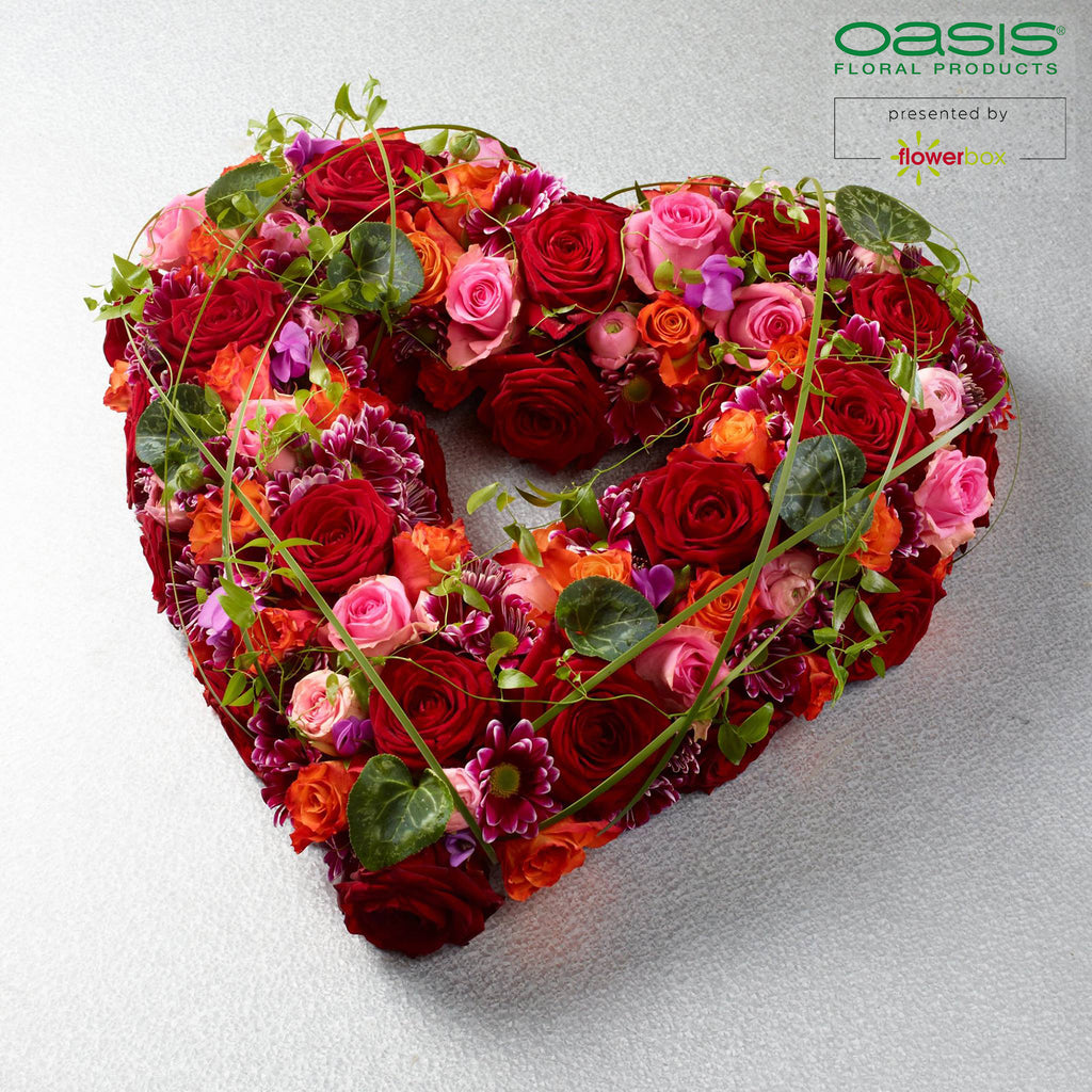 OASIS® FOAM FRAMES® Offene Herzen - 36 x 37 x 6cm - 2 St.