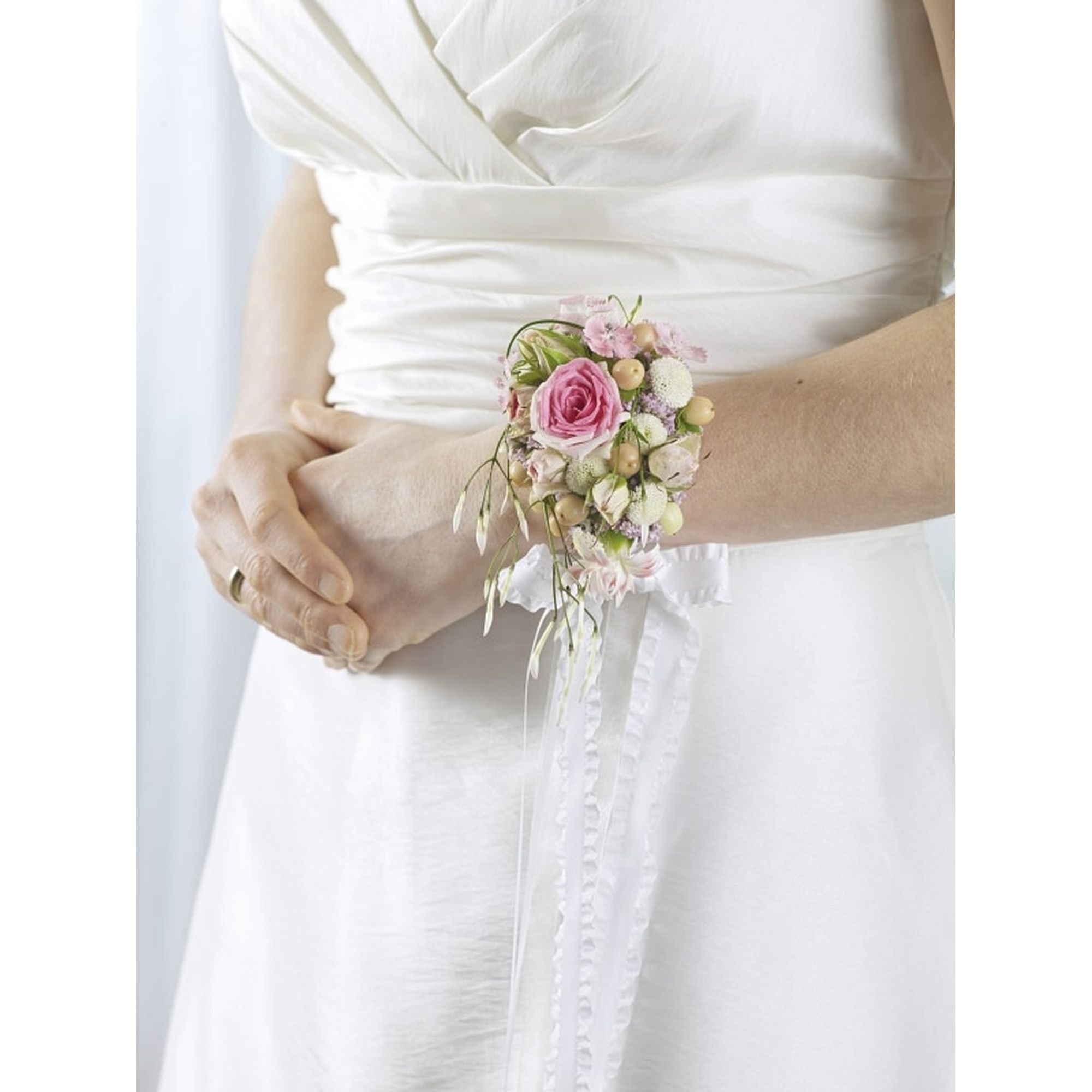 Wrap Wristlet Armband - 2,5 x 23cm - 6 St. - silber