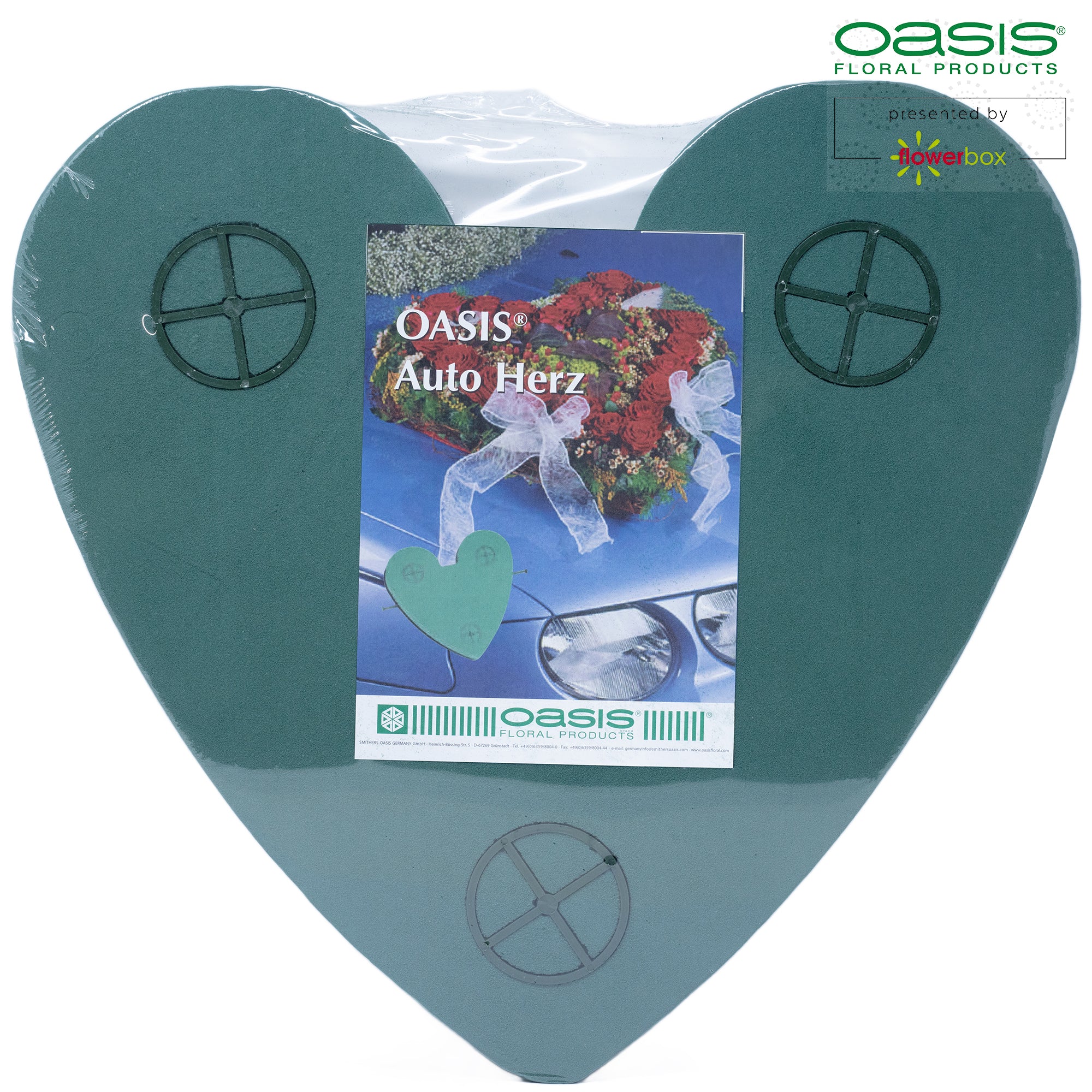 OASIS® car heart - 40 x 42 x 7.5cm
