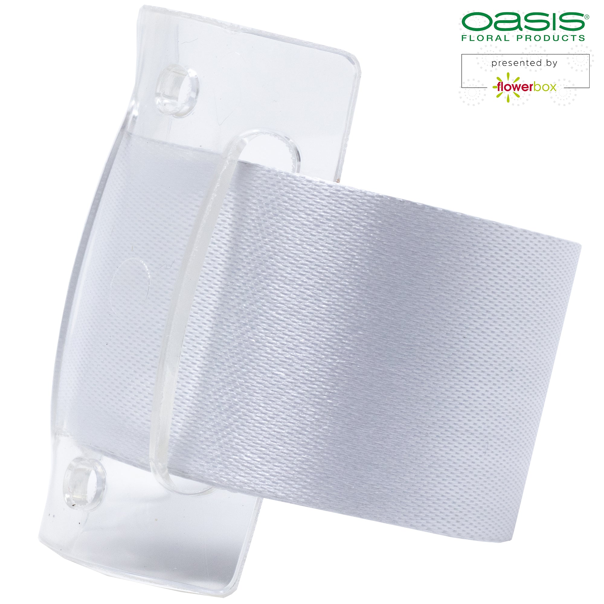 Wrap wristlet bracelet - 2.5 x 23cm - 6 pieces - white