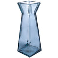 PYRAMID glass vase small - eisblau - 10x10x30cm - Glas
