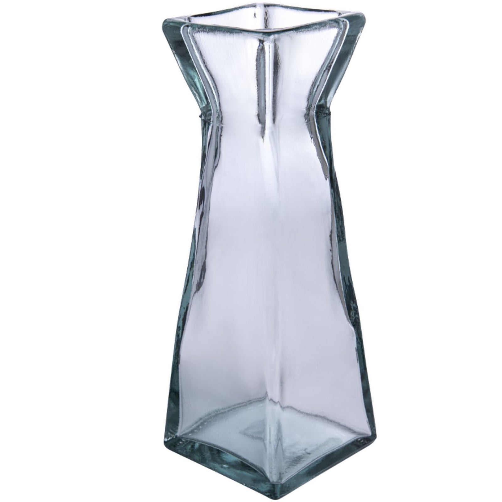 PYRAMID glass vase small - klar - 10x10x30cm - Glas