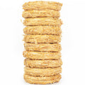 Set of 10 straw wreaths, diameter 15 cm, thickness 3 cm