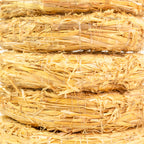 Set of 10 straw wreaths, diameter 15 cm, thickness 3 cm