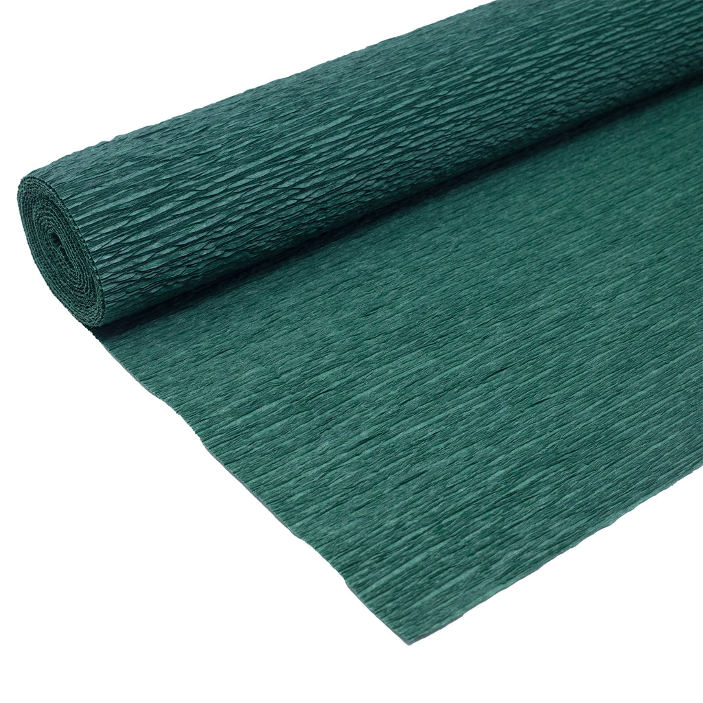 Papier crépon de qualité supérieure pour jardiniers et fleuristes - 50 x 250 cm - vert foncé - imperméable et résistant à la lumière