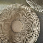 Schale Maze, rosa Metall, 24,5x12,5 cm