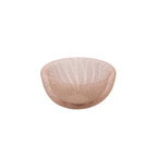 Schale Maze, rosa Metall, 24,5x12,5 cm