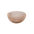 Schale Maze, rosa Metall, 29,5x14,5 cm