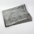 Decke, weiß/grau 100% Polyester, 130x160 cm