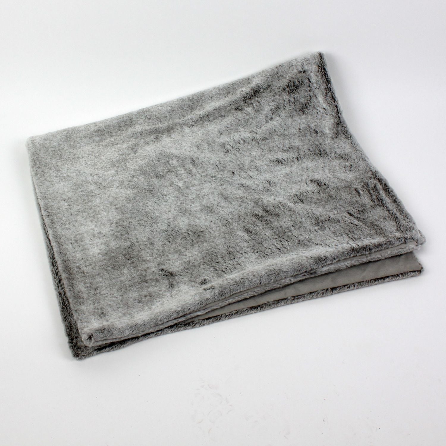 Blanket, white/grey, 100% polyester, 130x160 cm
