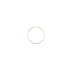 Deko-Ring Hoop, gold Metall, Durchmesser 20 cm